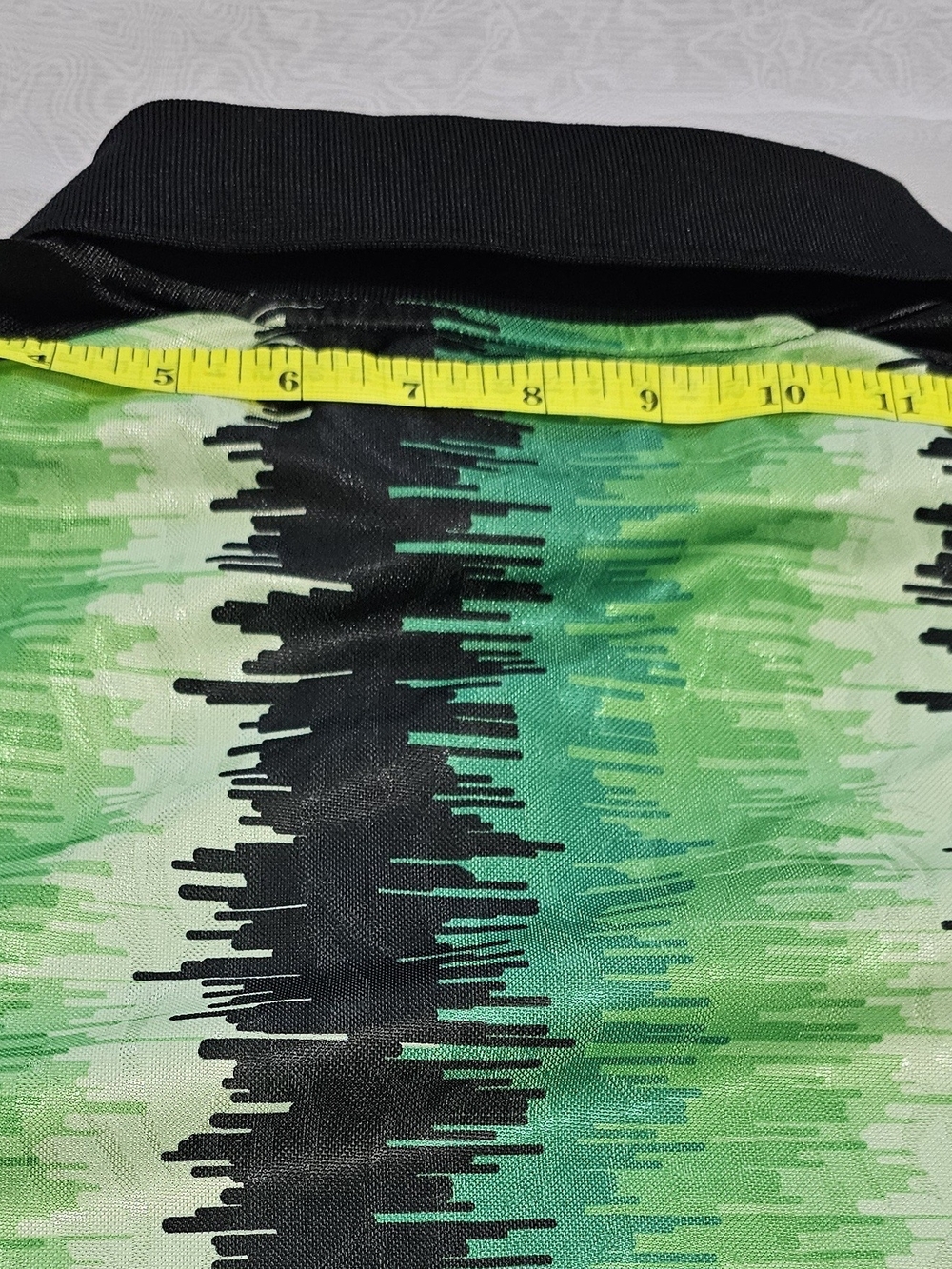 adidas Originals Men’s Long Sleeve Striped Polo Green/Black Logo Size M FM1980 - Picture 10 of 14